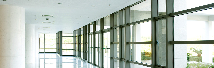 Lobby of office building